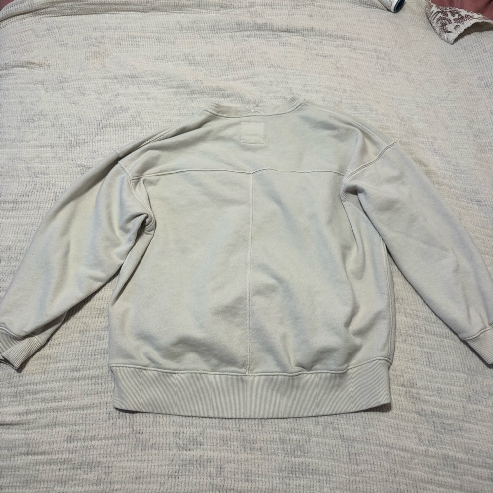 Aerie women’s Off-White Crewneck Sweater - Picture 3 of 3